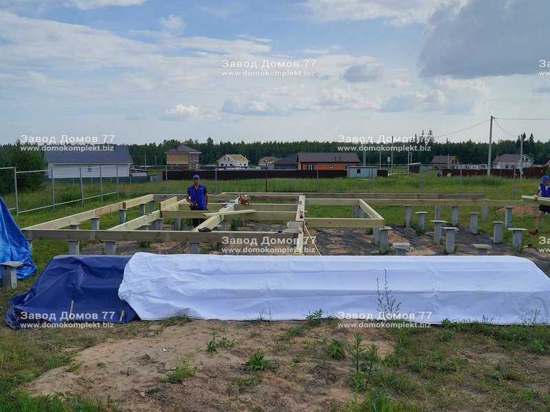 Строительство дома в деревне Гришкино Большое муниципальный округ Калининский